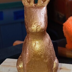 Gold bunny front
