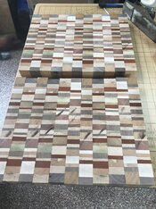 035 -5 strips switched - rolled to end grain and randomized.JPG