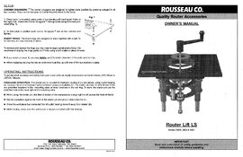 Rousseau deals router lift