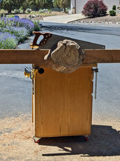 sawing burl for base.jpg